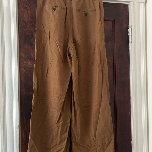 NWT Madewell Harlow brown wide leg trousers - Picture 5 of 7